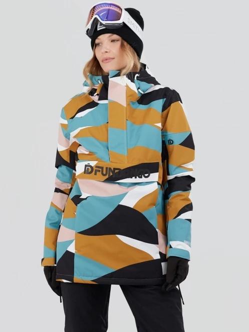 Fundango Birch ECO Logo Anorak damski kurtka narciarska szary 2
