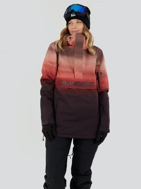 Fundango Birch ECO Logo Anorak damski kurtka narciarska różowy 2
