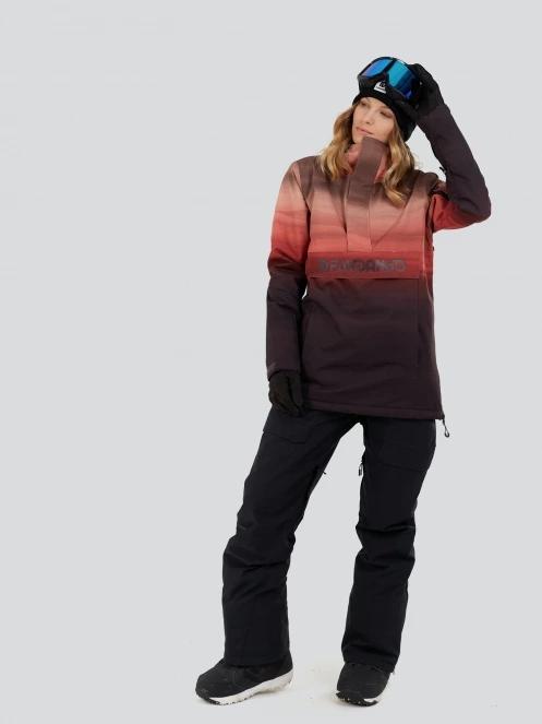 Fundango Birch ECO Logo Anorak damski kurtka narciarska różowy 4