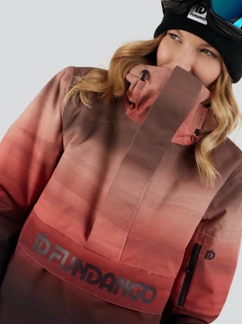 Fundango Birch ECO Logo Anorak damski kurtka narciarska różowy 6