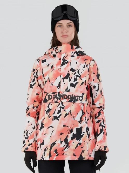 Fundango Birch ECO Logo Anorak damski kurtka narciarska różowy 2