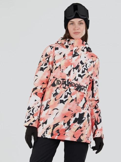 Fundango Birch ECO Logo Anorak damski kurtka narciarska różowy 5