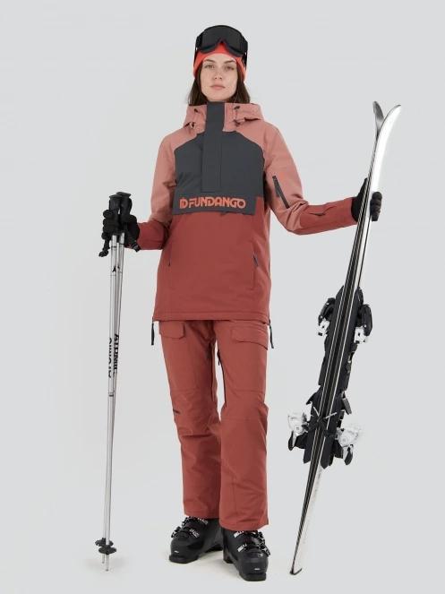 Fundango Birch ECO Logo Anorak damski kurtka narciarska różowy 4