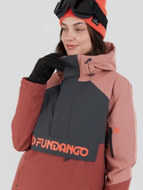 Fundango Birch ECO Logo Anorak damski kurtka narciarska różowy 6