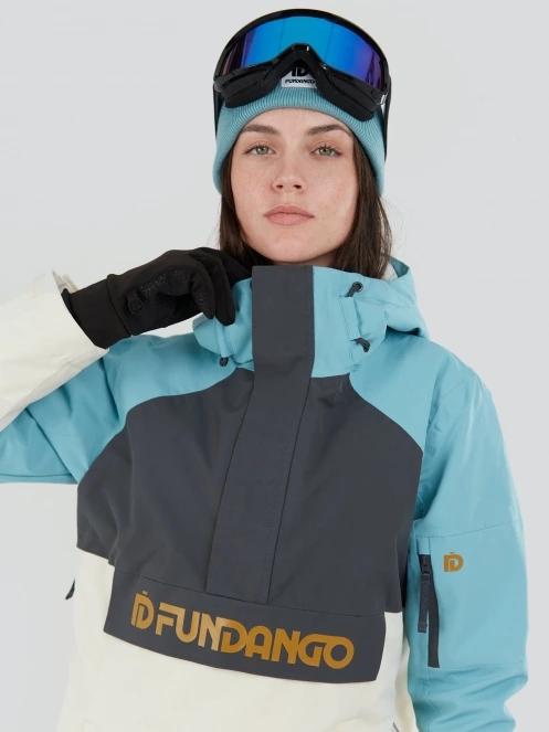 Fundango Birch ECO Logo Anorak damski kurtka narciarska jasnoniebieski 5