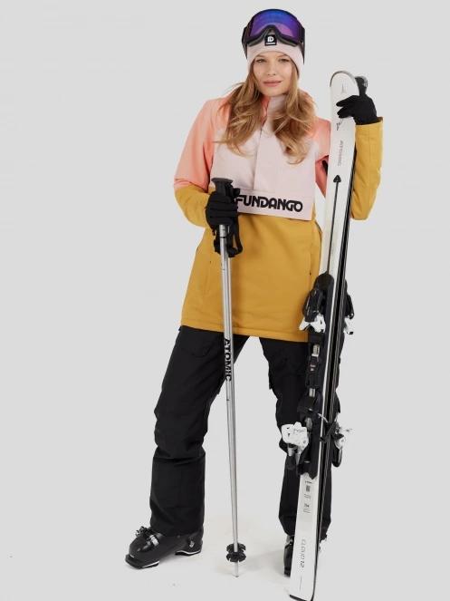 Fundango Birch ECO Logo Anorak damski kurtka różowy 4