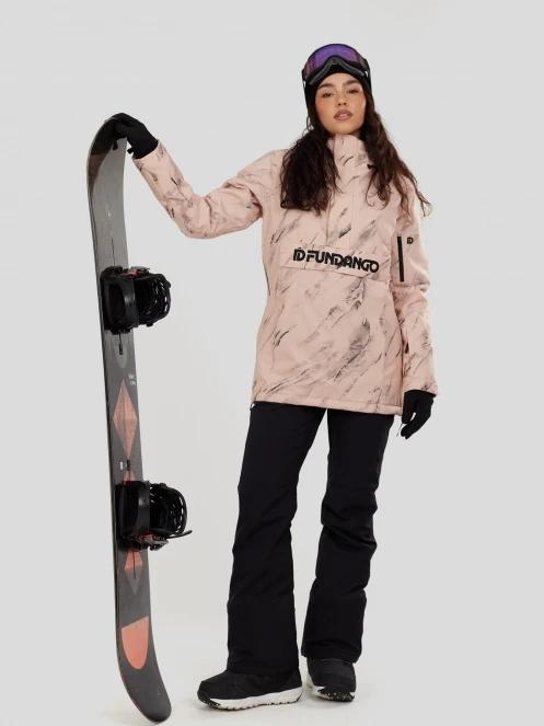 Fundango Birch ECO Logo Anorak damski kurtka różowy 4