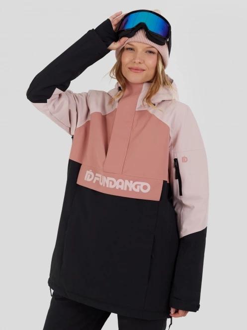 Fundango Birch ECO Logo Anorak damski kurtka różowy 6