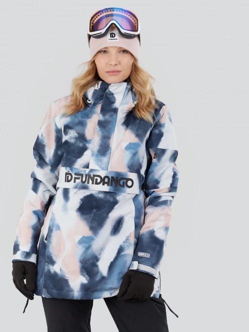 Fundango Birch ECO Logo Anorak damski kurtka ciemnoniebieski 2