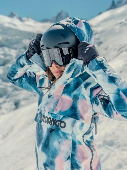 Fundango Birch ECO Logo Anorak damski kurtka ciemnoniebieski 9