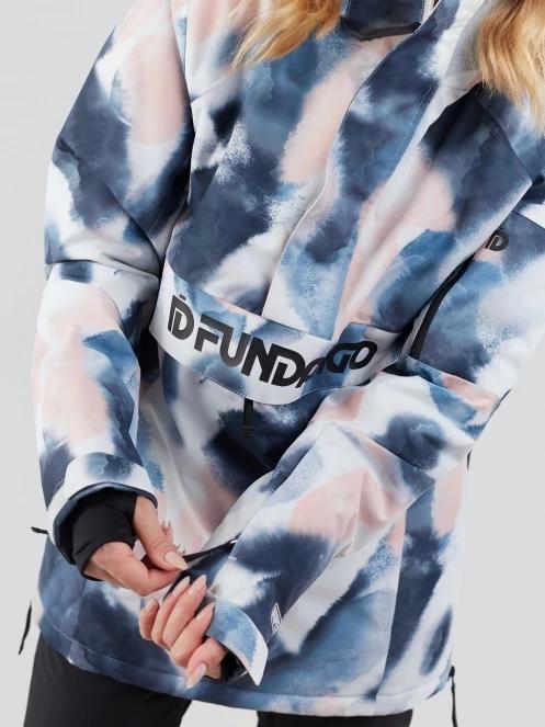 Fundango Birch ECO Logo Anorak damski kurtka ciemnoniebieski 7