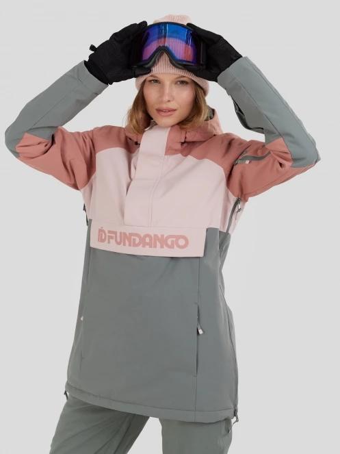 Fundango Birch ECO Logo Anorak damski kurtka zielony 5