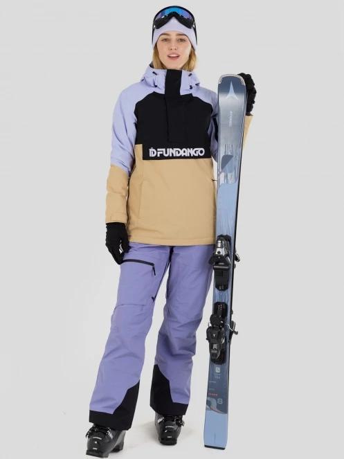 Fundango Birch ECO Logo Anorak damski kurtka piasek 5