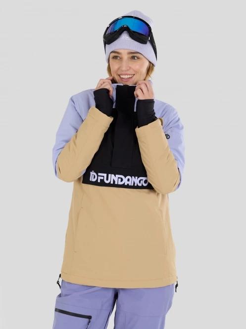 Fundango Birch ECO Logo Anorak damski kurtka piasek 6