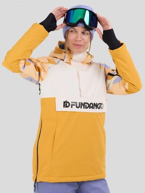 Fundango Birch ECO Logo Anorak damski kurtka piasek 2