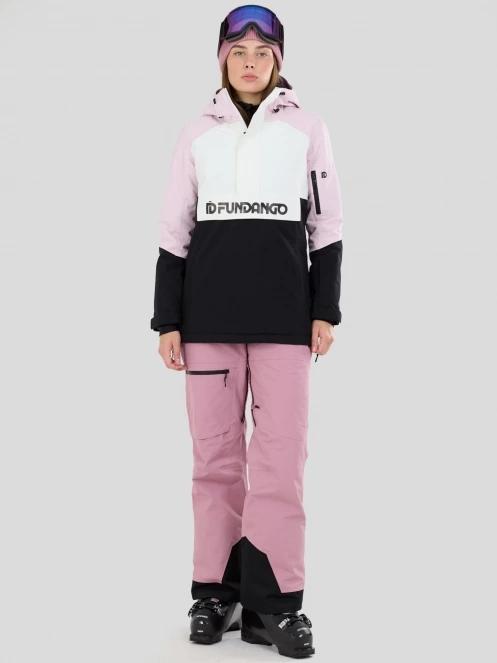Fundango Birch ECO Logo Anorak damski kurtka fiolet 4