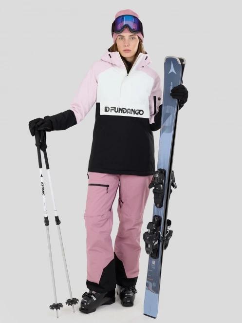Fundango Birch ECO Logo Anorak damski kurtka fiolet 5