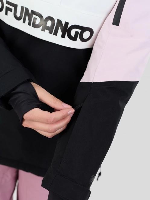 Fundango Birch ECO Logo Anorak damski kurtka fiolet 10