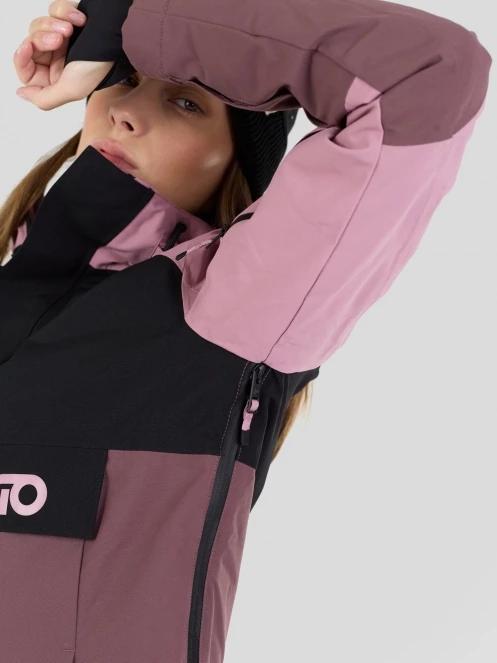 Fundango Birch ECO Logo Anorak damski kurtka różowy 11