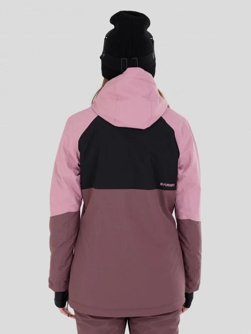 Fundango Birch ECO Logo Anorak damski kurtka różowy 3
