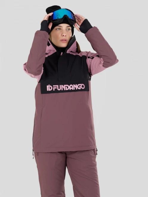 Fundango Birch ECO Logo Anorak damski kurtka różowy 6
