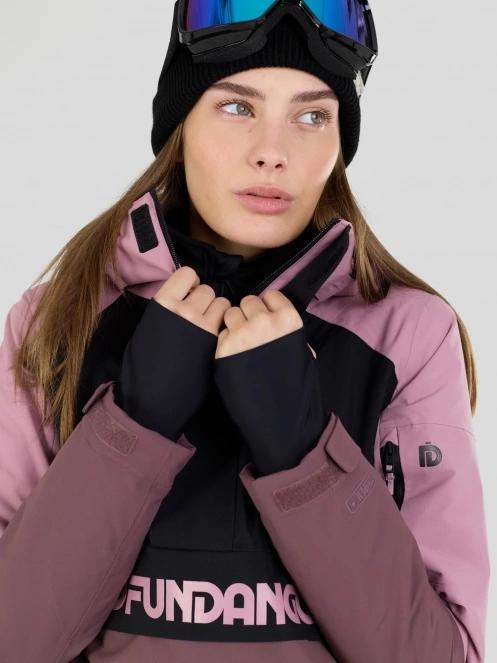 Fundango Birch ECO Logo Anorak damski kurtka różowy 7