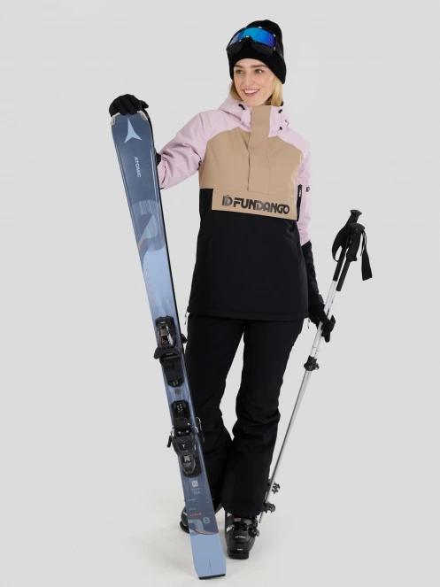 Fundango Birch ECO Logo Anorak damski kurtka różowy 4