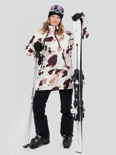 Fundango Hooper ECO Anorak damski kurtka narciarska różowy 4