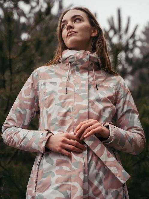 Fundango Regina II Waterproof Trench Jacket damski plaszcz przeciwdeszczowy różowy 12