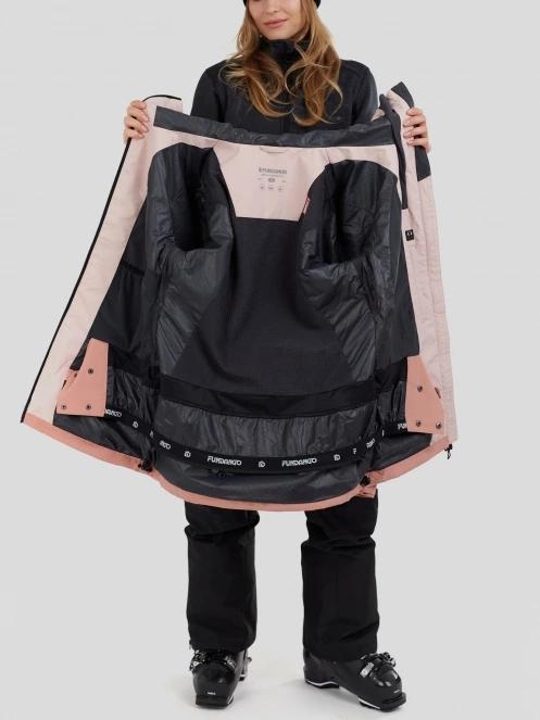 Fundango Nashua ECO 3L Allmountain Jacket damski kurtka narciarska różowy 5