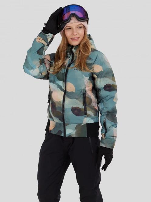 Fundango Zina Padded Jacket damski pikowana kurtka narciarska zielony 6