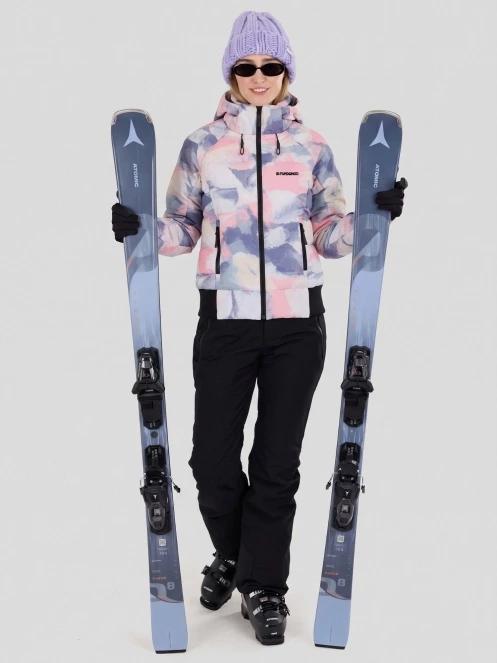 Fundango Zina Padded Jacket damski pikowana kurtka narciarska różowy 4