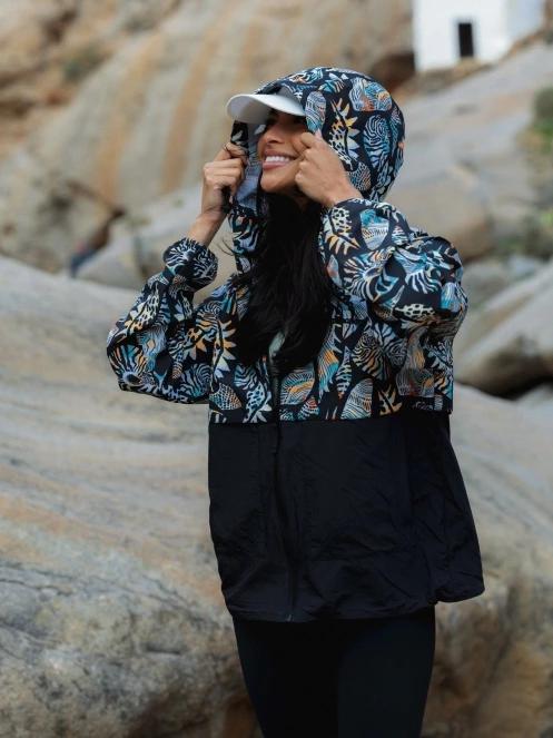 Fundango Cecil Windbreaker Jacket damski wiatrówka czarny 9