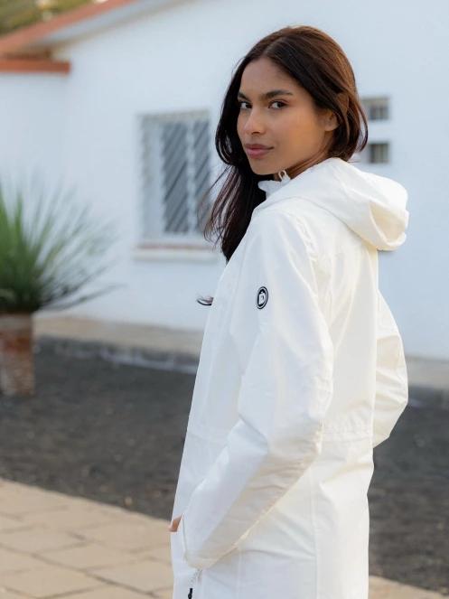 Fundango Yuma Raincoat damski plaszcz przeciwdeszczowy biały 8