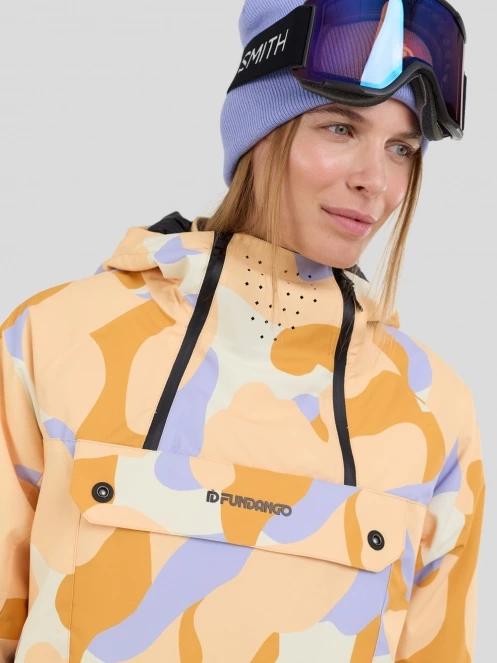 Fundango Fayette ECO Anorak damski kurtka narciarska żółty 6