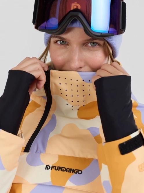 Fundango Fayette ECO Anorak damski kurtka narciarska żółty 7