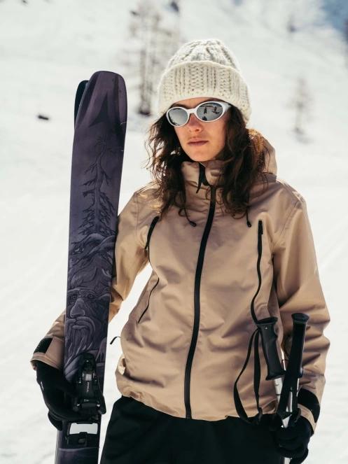 Fundango Nankin ECO 3L Jacket damski kurtka przeciwdeszczowa piasek 16