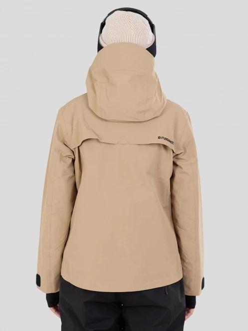 Fundango Nankin ECO 3L Jacket damski kurtka przeciwdeszczowa piasek 3