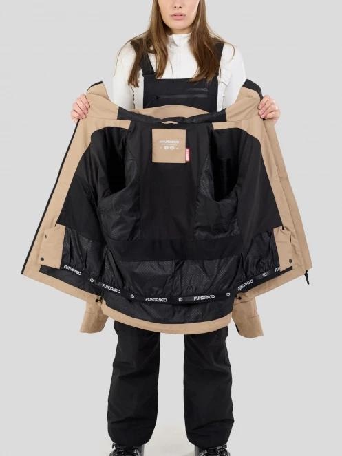 Fundango Nankin ECO 3L Jacket damski kurtka przeciwdeszczowa piasek 5