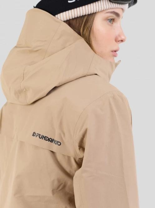 Fundango Nankin ECO 3L Jacket damski kurtka przeciwdeszczowa piasek 10