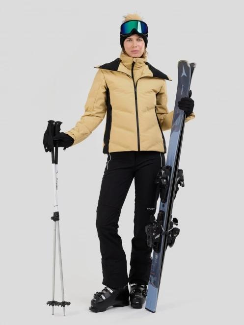 Fundango Moira Padded Jacket damski pikowana kurtka narciarska piasek 4