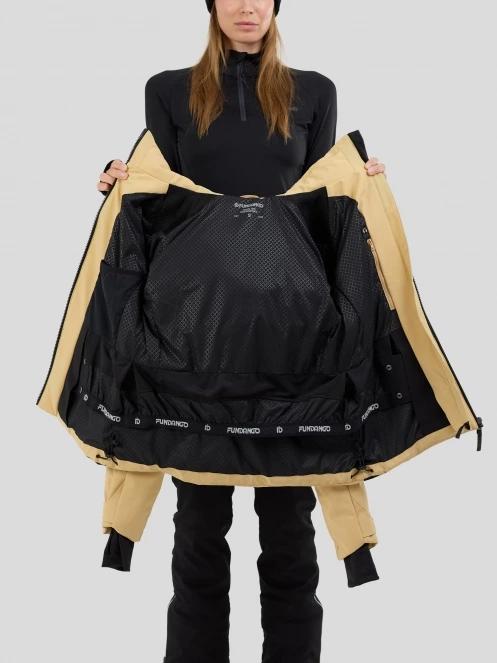 Fundango Moira Padded Jacket damski pikowana kurtka narciarska piasek 5