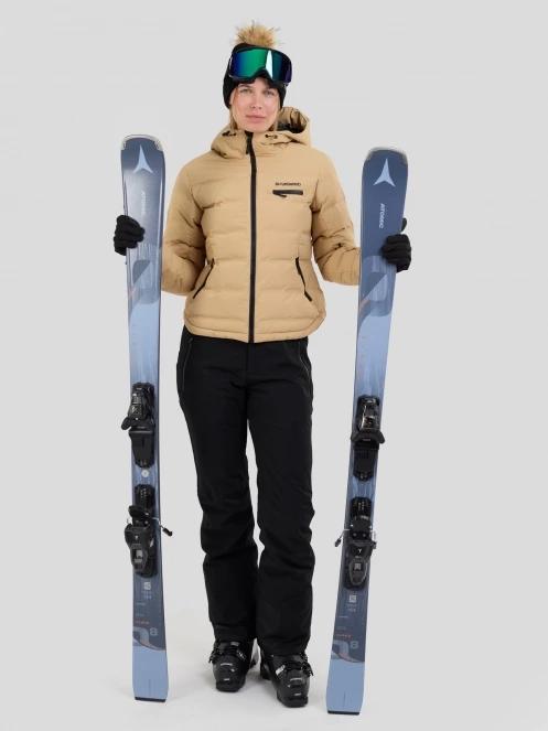 Fundango Rodney Padded Jacket damski pikowana kurtka narciarska piasek 4