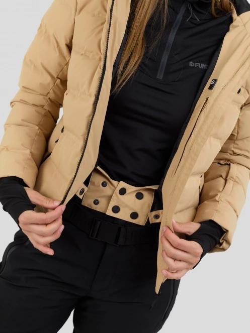 Fundango Rodney Padded Jacket damski pikowana kurtka narciarska piasek 9