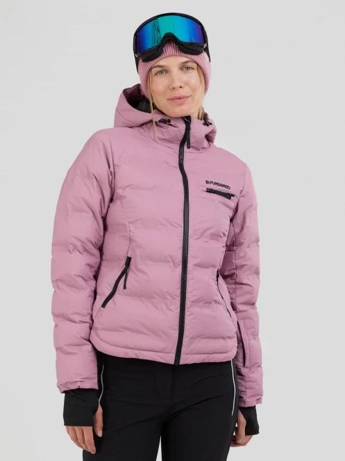 Fundango Rodney Padded Jacket damski pikowana kurtka narciarska różowy 2