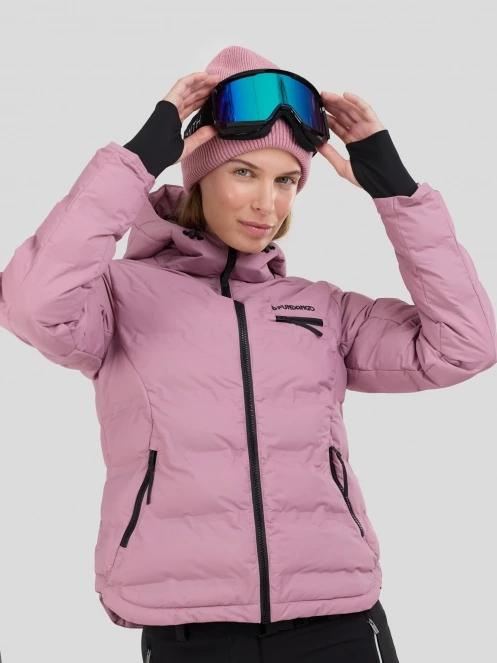 Fundango Rodney Padded Jacket damski pikowana kurtka narciarska różowy 7
