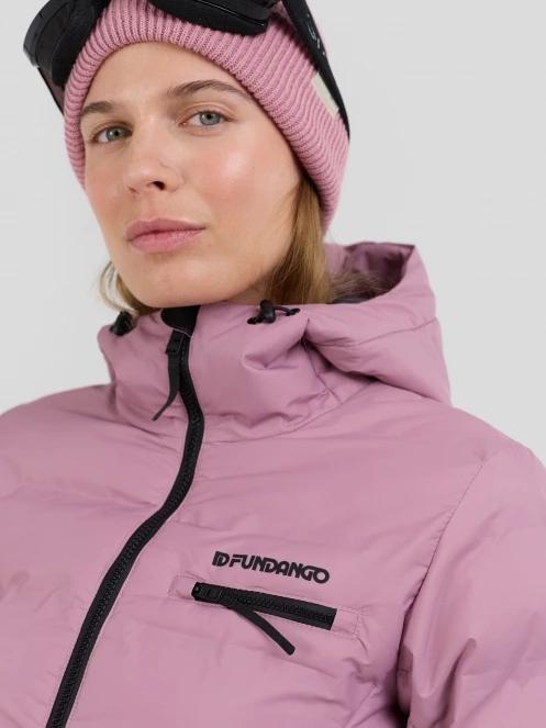 Fundango Rodney Padded Jacket damski pikowana kurtka narciarska różowy 9