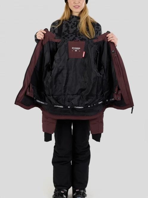 Fundango Rodney Padded Jacket damski pikowana kurtka narciarska fiolet 5