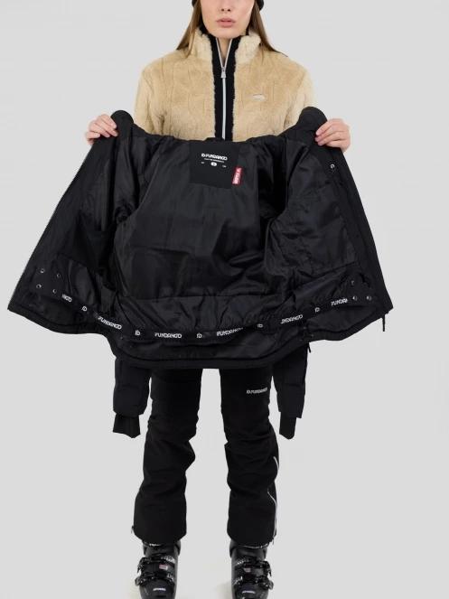 Fundango Rodney Padded Jacket damski pikowana kurtka narciarska czarny 6