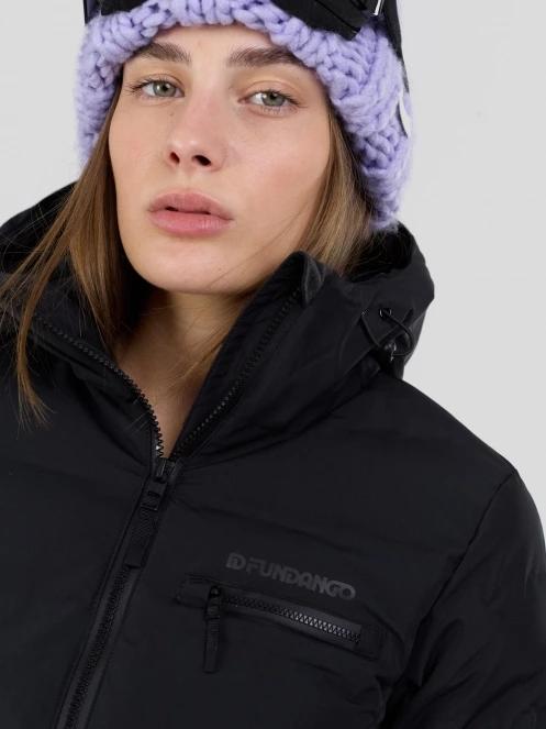 Fundango Rodney Padded Jacket damski pikowana kurtka narciarska czarny 9